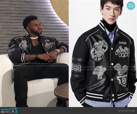 jason derulo louis vuitton jacke|E! News: November 2022 Jason Derulo's Black Leather Varsity .